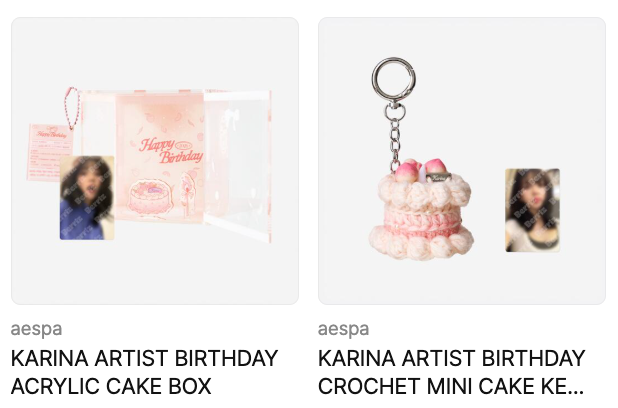 AESPA KARINA ARTIST BIRTHDAY OFFICIAL MD