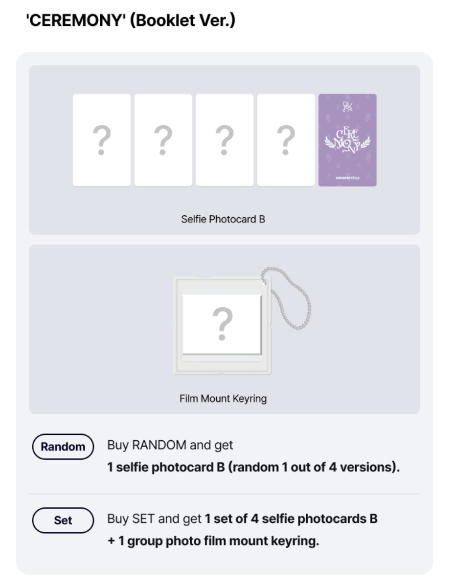 (Supplier/Weverse) QWER - Ceremony [4th Mini Album] (Booklet ver)