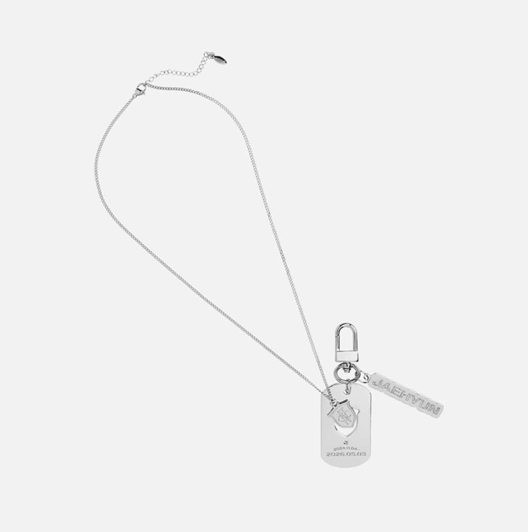 NCT JAEHYUN Welcome Back Set (Necklace & Tag Keyring)