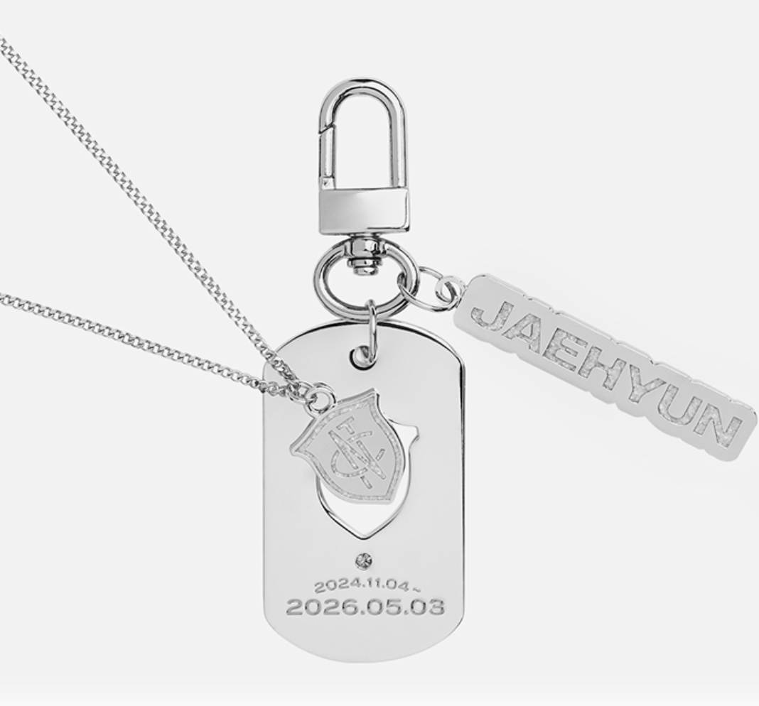 NCT JAEHYUN Welcome Back Set (Necklace & Tag Keyring)