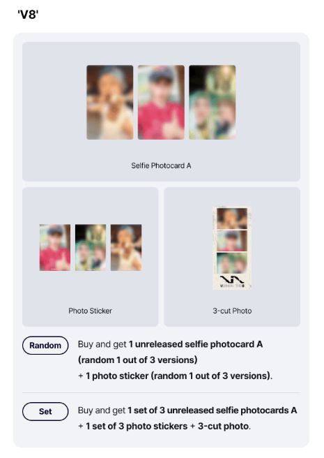 (Supplier/Weverse POB) SEVENTEEN V8 - V8 [1st Mini Album] (Photobook ver)