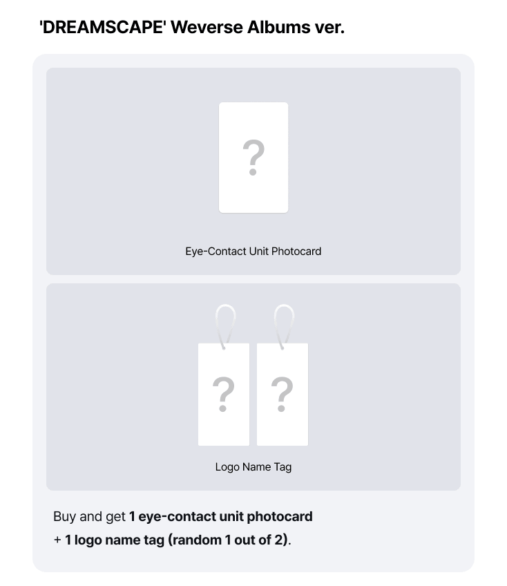 (Supplier/Weverse POB) JEONGHAN x JOSHUA - DREAMSCAPE [1st Mini Album] (Weverse Albums ver)