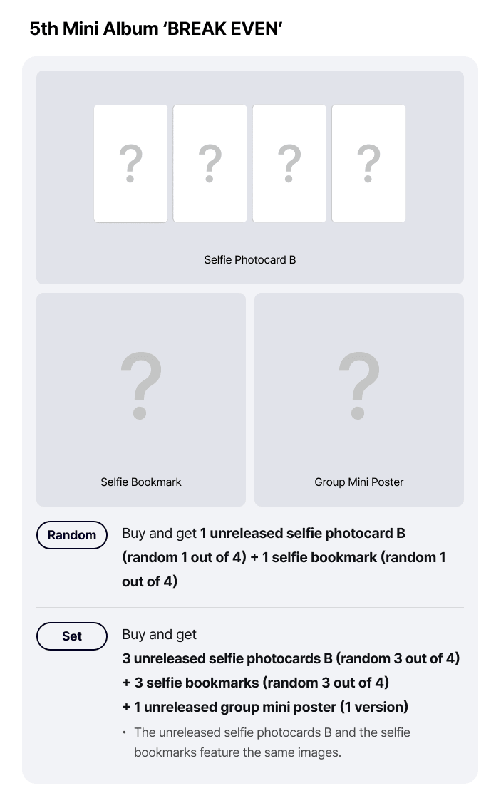 (Supplier/Applemusic/Weverse POB) ILLIT - Break Even [5th Mini Album] (Photobook ver)
