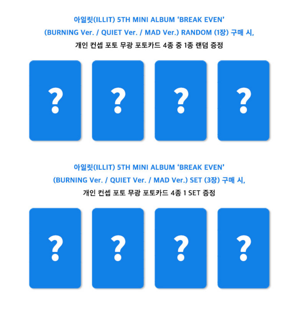 (Supplier/Applemusic/Weverse POB) ILLIT - Break Even [5th Mini Album] (Photobook ver)