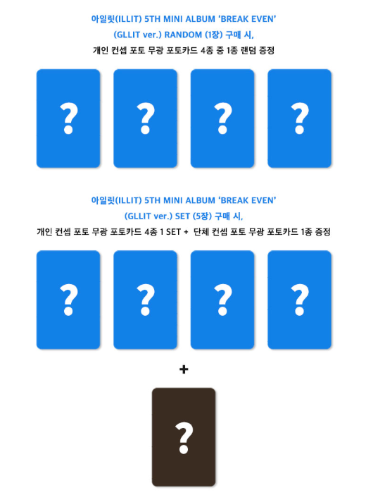 (Supplier/Applemusic/Weverse POB) ILLIT - Break Even [5th Mini Album] (GLLIT ver)