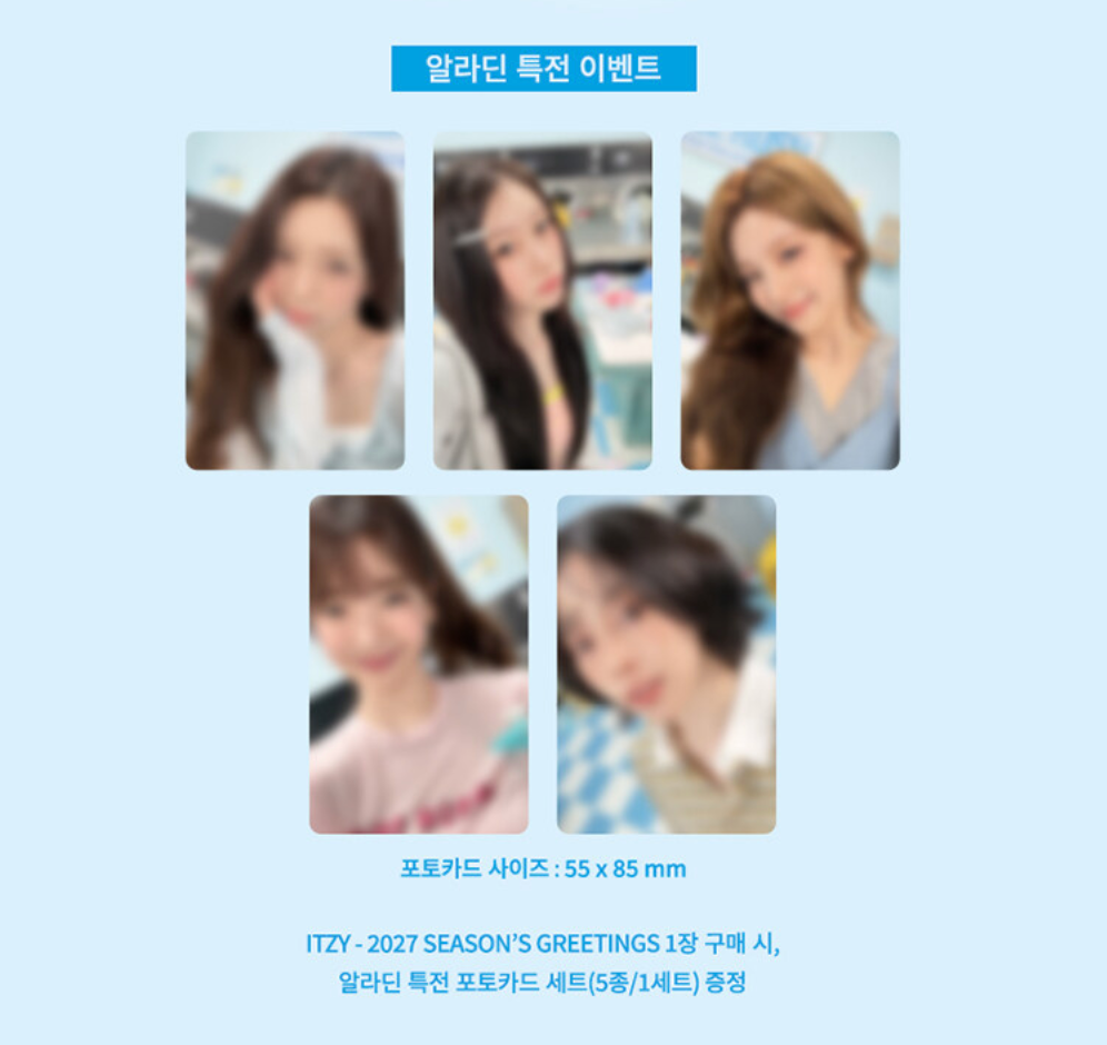 (Supplier/Applemusic/Fansshop/Aladin POB) ITZY - 2027 Season's Greetings 'Bubble Rush'