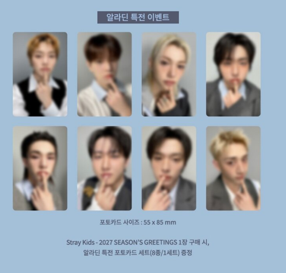 (Supplier/Applemusic/Fansshop/Aladin POB) Stray Kids - 2027 Season's Greetings 'Paper Tale'