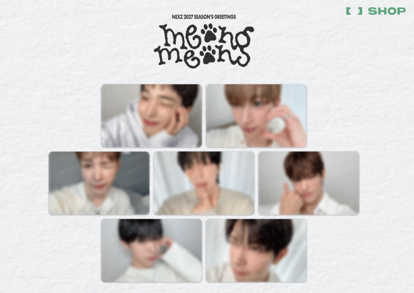 (Supplier/Applemusic/Fansshop/Aladin POB) NEXZ  - 2027 Season's Greetings 'meong meong'
