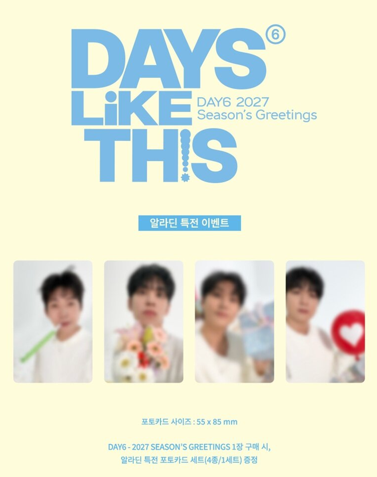 (Supplier/Applemusic/Fansshop/Aladin POB) DAY6  - 2027 Season's Greetings 'Days Like This'