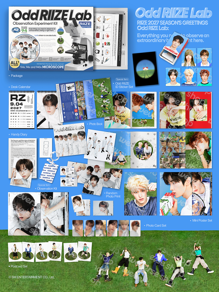 (Supplier/Weverse POB) RIIZE - 2027 Season's Greetings (Kit/Wall Calendar)