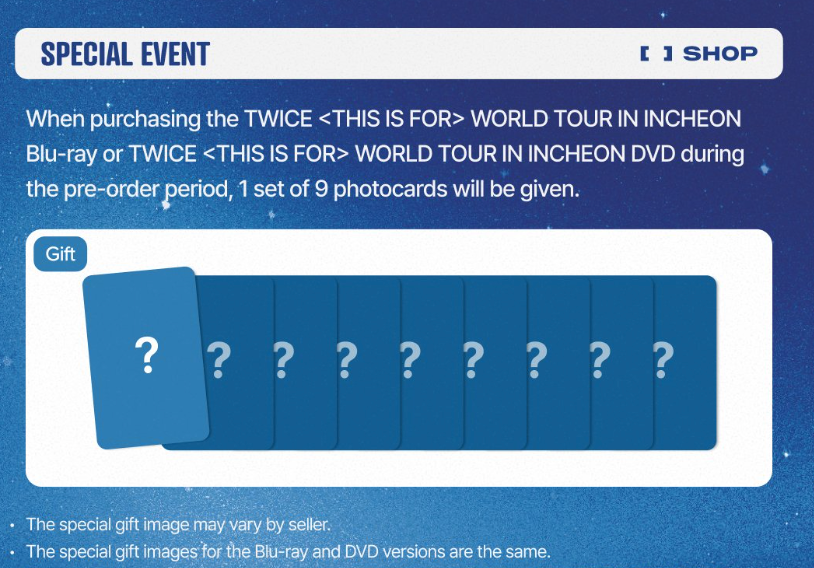 (Supplier/FansShop POB) TWICE - THIS IS FOR World Tour in Incheon DVD/BLU-RAY