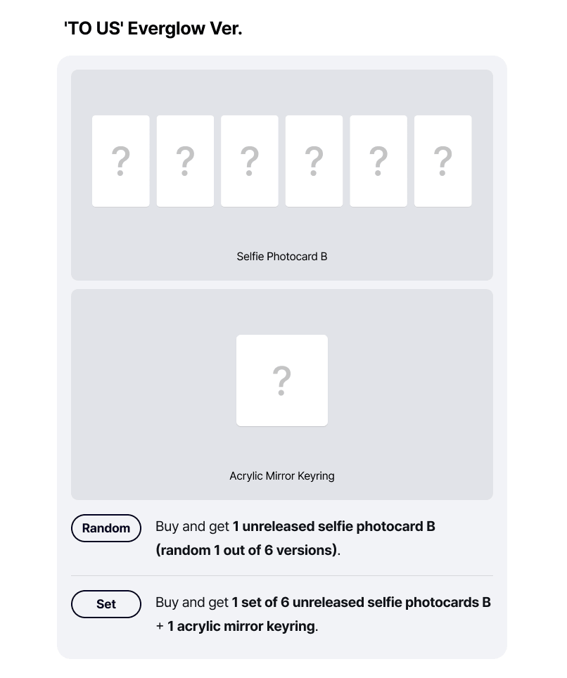(Supplier/Weverse POB) TWS - TO US [2nd Single Album] (Everglow ver)