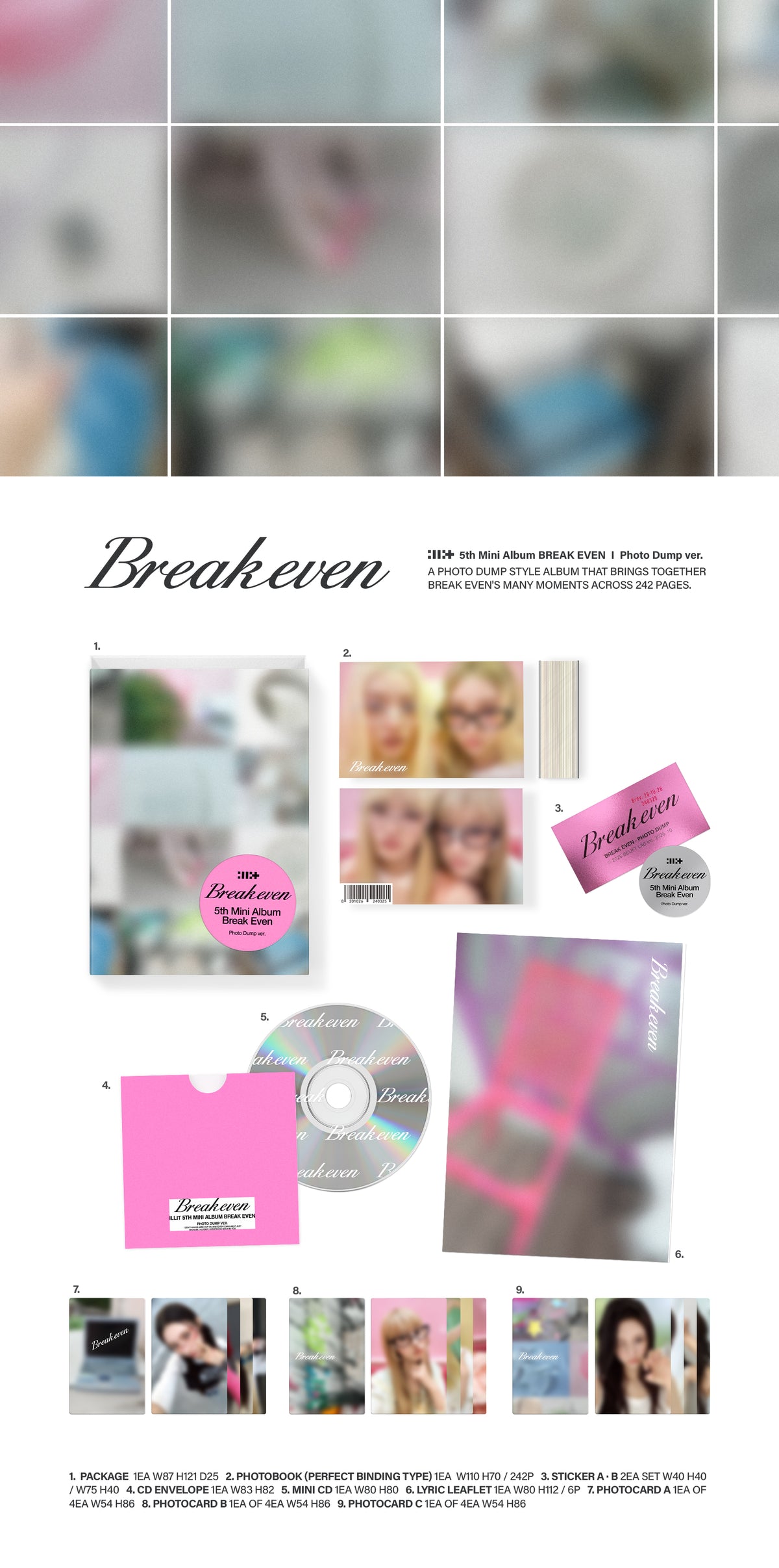 ILLIT - Break Even [5th Mini Album] (Photo Dump ver)