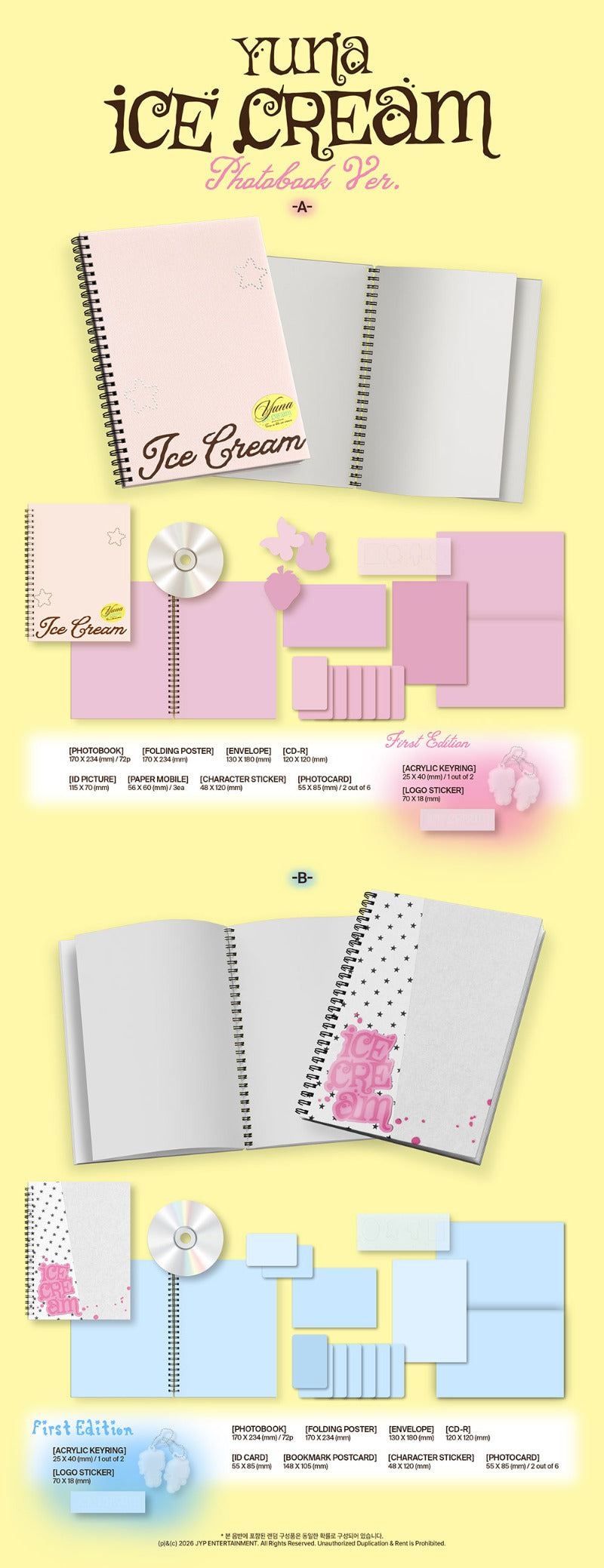 (Supplier/Applemusic) YUNA - Ice Cream [1st Mini Album] (Photobook ver)