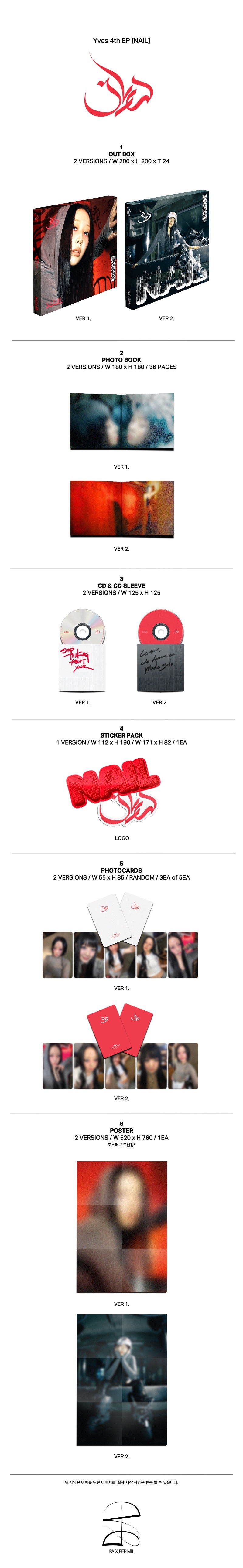 YVES - Nail [4th EP Album] (Photobook ver)