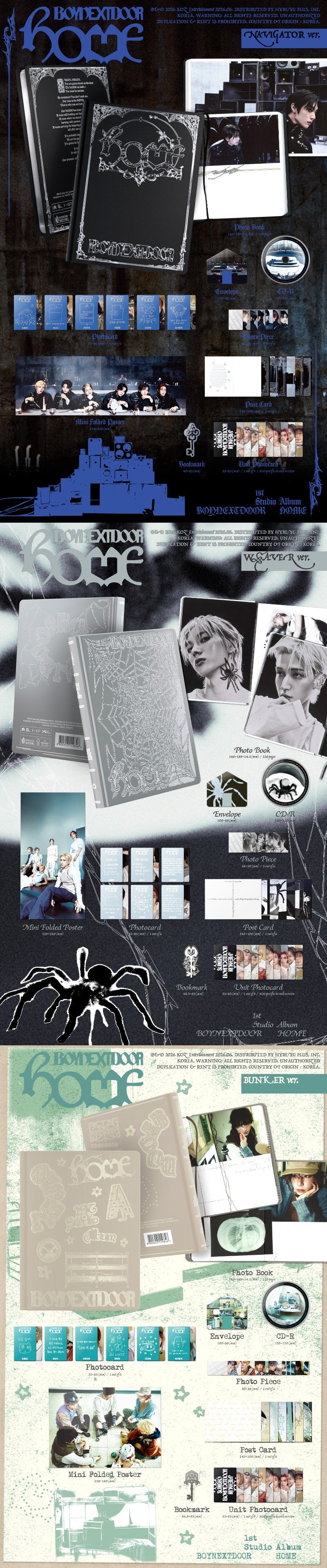 (Supplier/Applemusic) BOYNEXTDOOR - HOME [1st Studio Album] (Photobook ver)