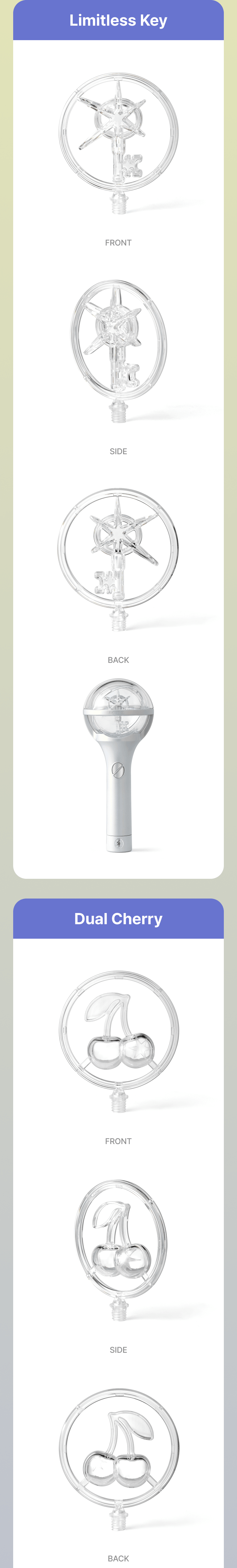KATSEYE - Official Light Stick Dream Charm