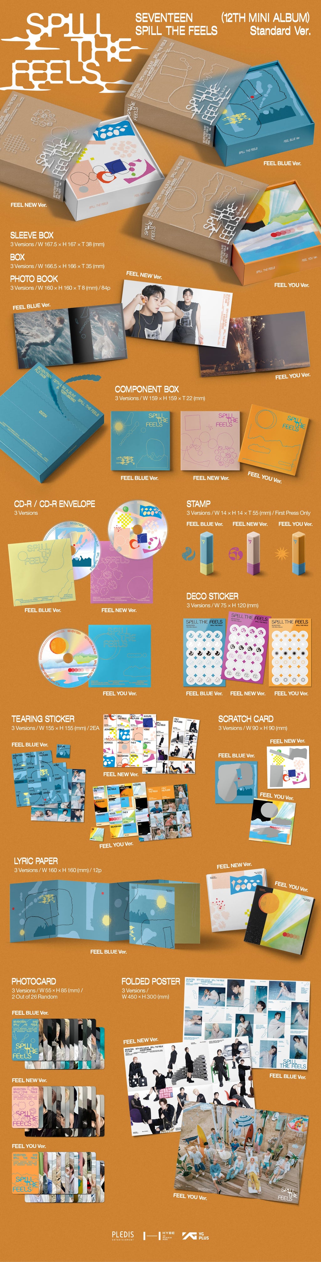 SEVENTEEN - Spill The Feels [12th Mini Album] (Photobook ver)