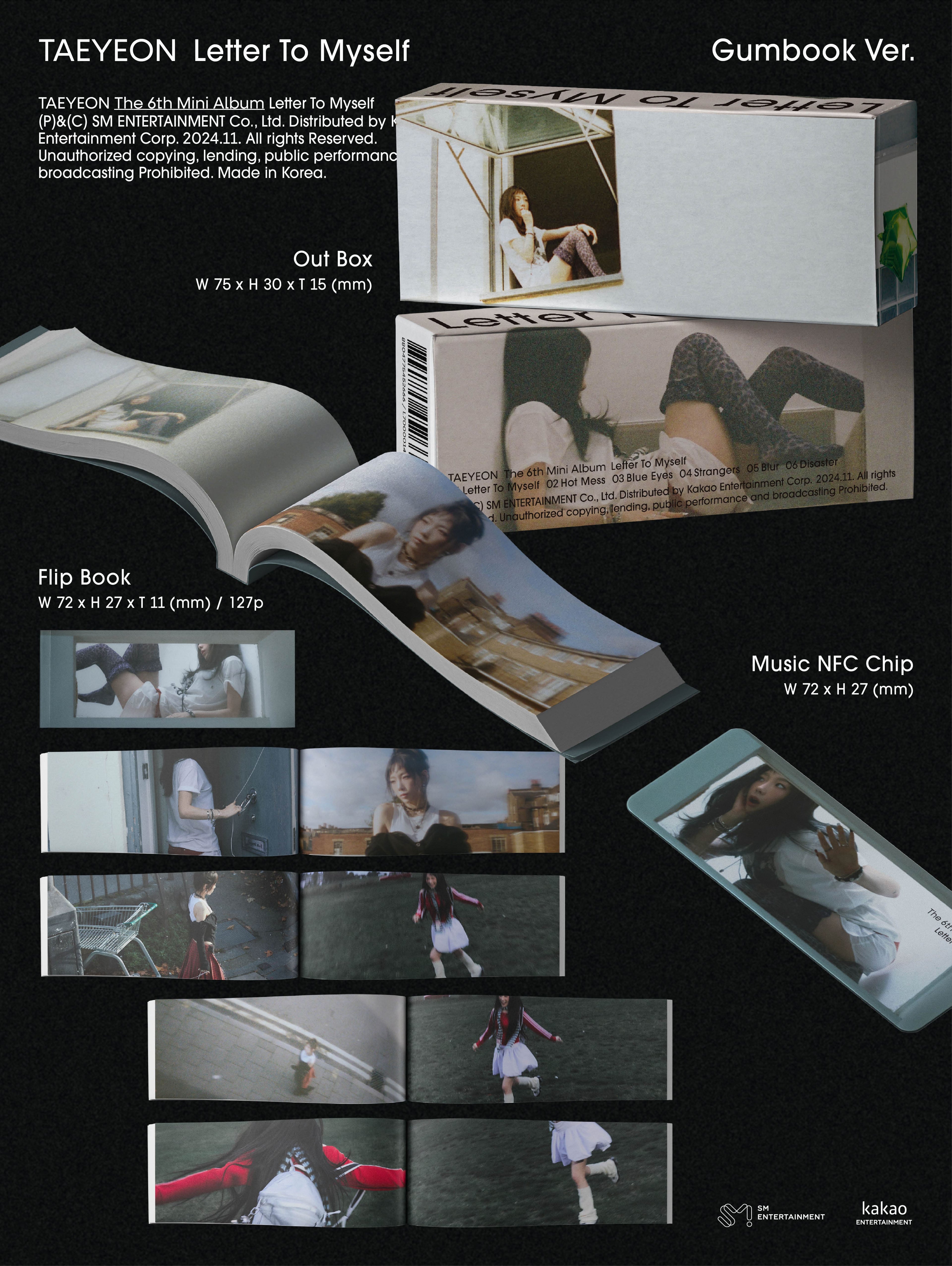 TAEYEON - Letter To Myself [6th Mini Album] (Gumbook ver)