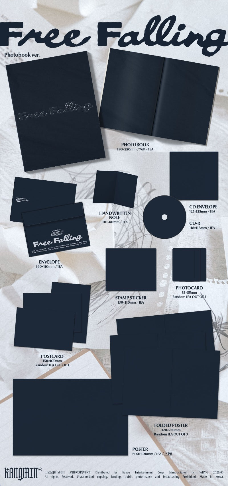 KANGMIN - Free Falling [1st Mini Album] (Photobook ver)