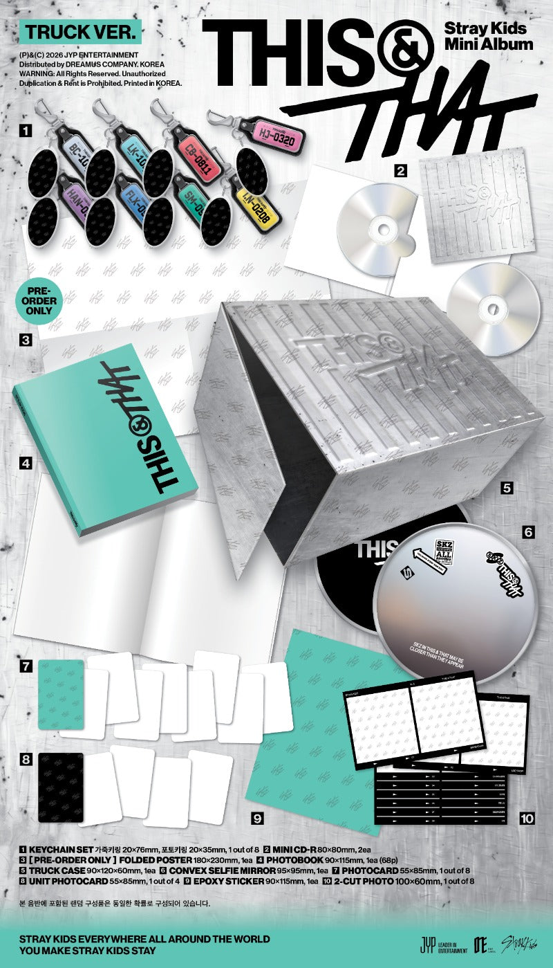 (Supplier/Aladin/Fans Shop POB) Stray Kids - This & That [10th Mini Album] (Truck ver)