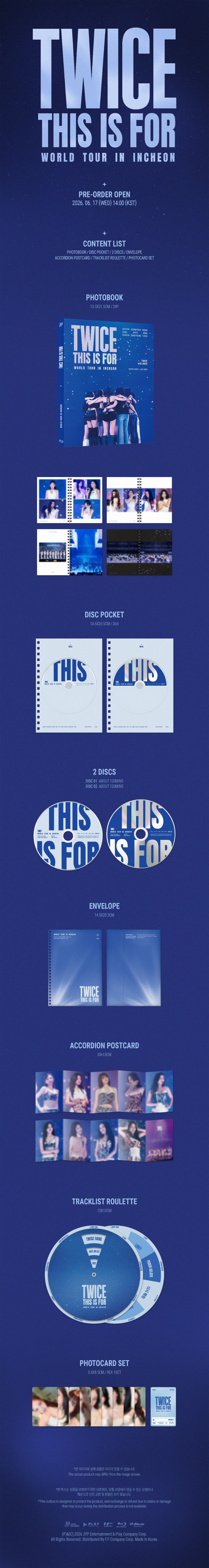 (Supplier/FansShop POB) TWICE - THIS IS FOR World Tour in Incheon DVD/BLU-RAY
