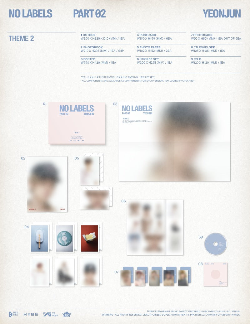 YEONJUN - No Labels: Pt. 02 [2nd Mini Album] (Standard ver)