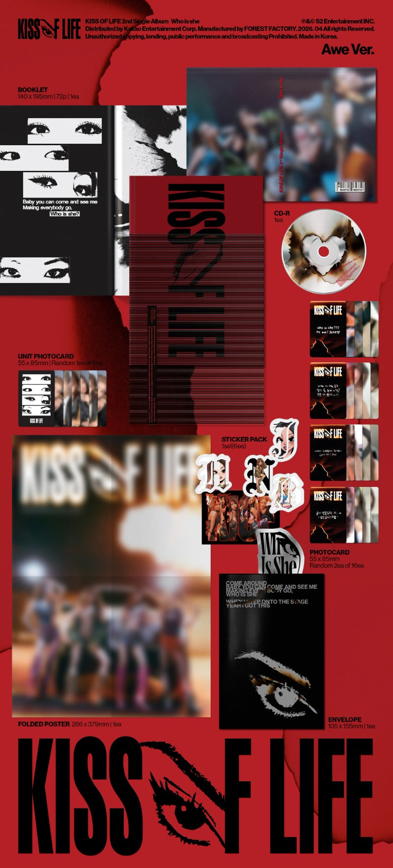 (Supplier/Applemusic) KISS OF LIFE - Who Is She [2nd Single Album] (Awe ver)
