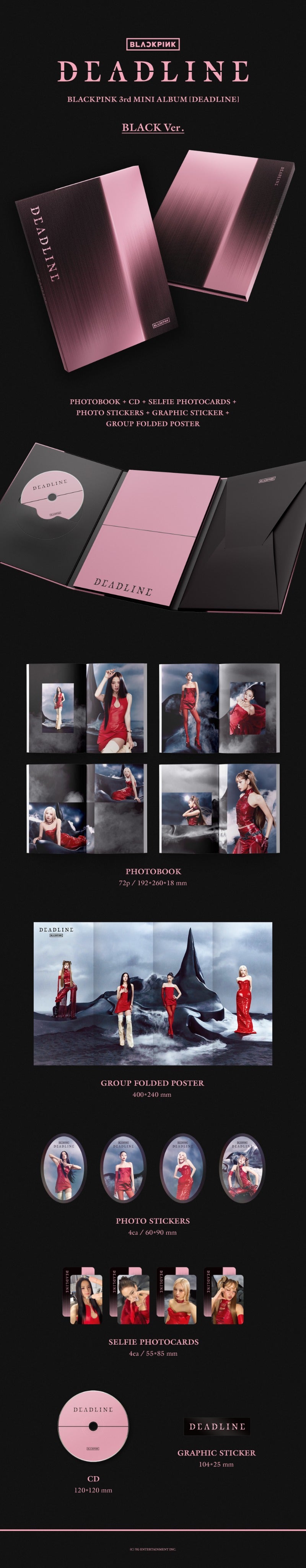 (Supplier/Applemusic/Weverse) BLACKPINK - DEADLINE [3rd Mini Album] (Photobook ver)