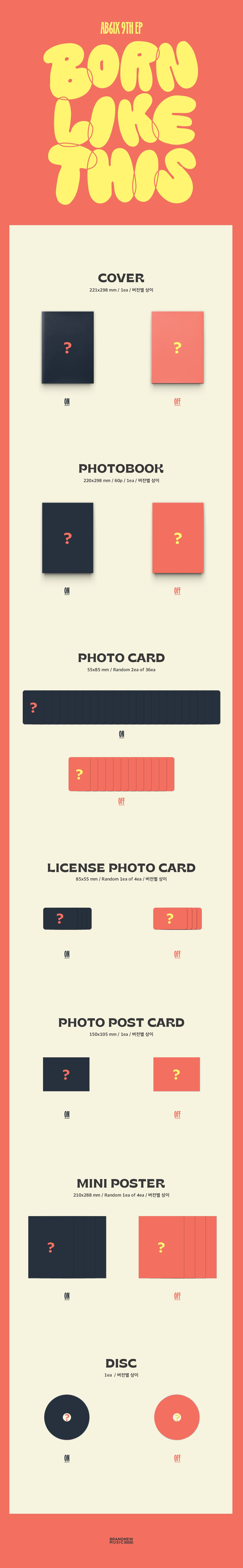 AB6IX - Born Like This [9th EP Album) (Photobook ver)