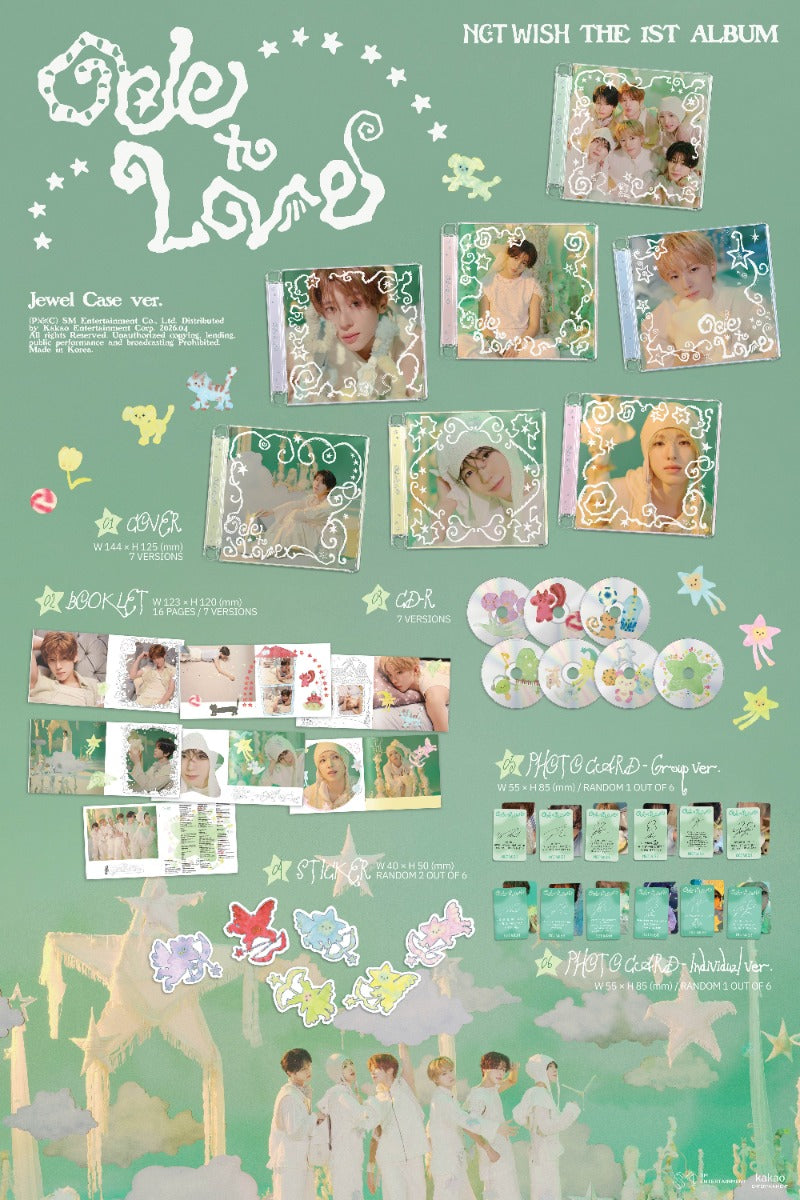 NCT WISH - Ode to Love [1st Full Album] (Jewel Case ver)