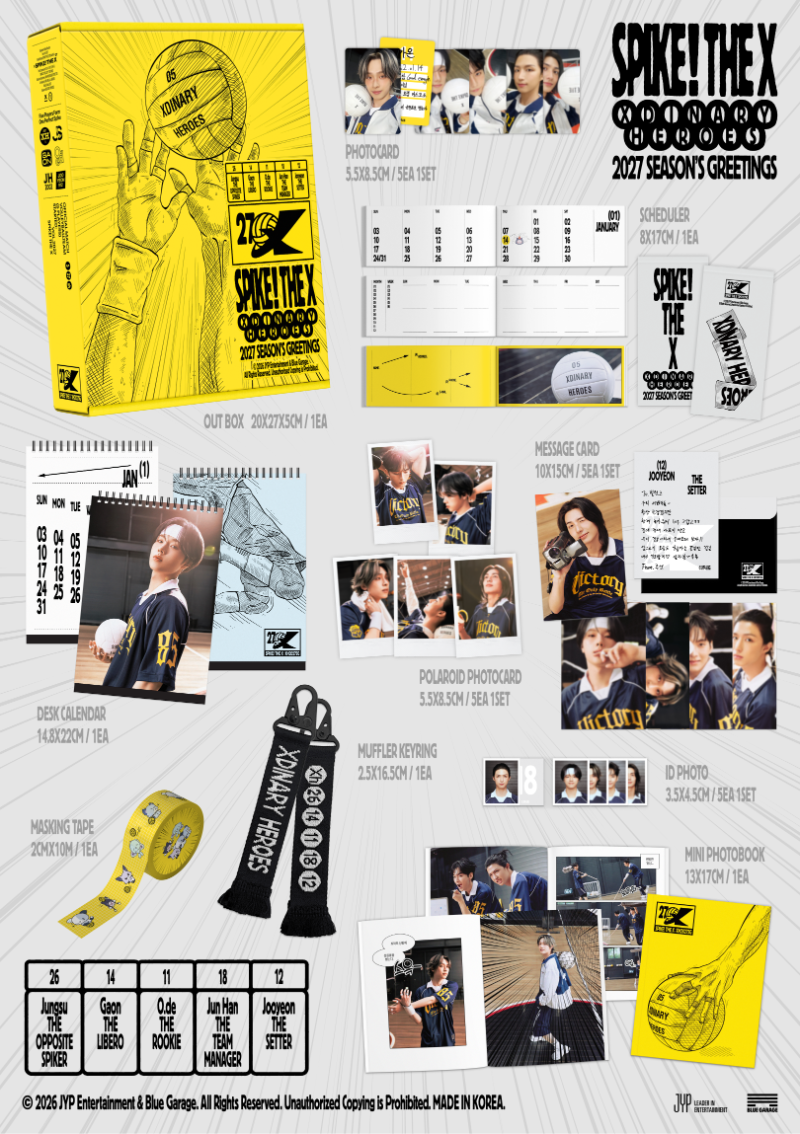 (Supplier/Applemusic/Fansshop/Aladin POB) Xdinary Heroes  - 2027 Season's Greetings 'SPIKE! THE X'