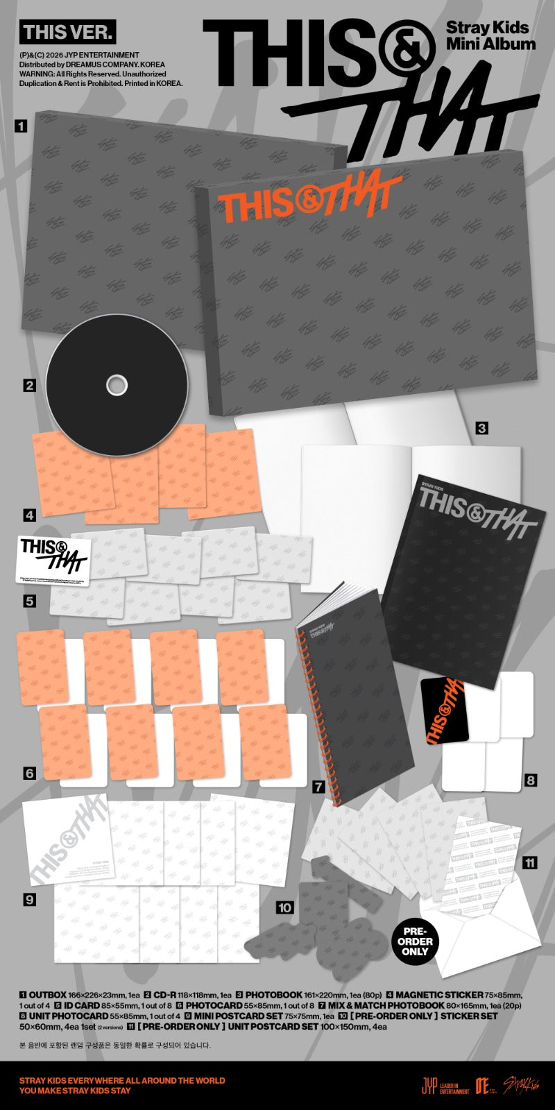 (Supplier/Site POB) Stray Kids - This & That [10th Mini Album] (Photobook ver)