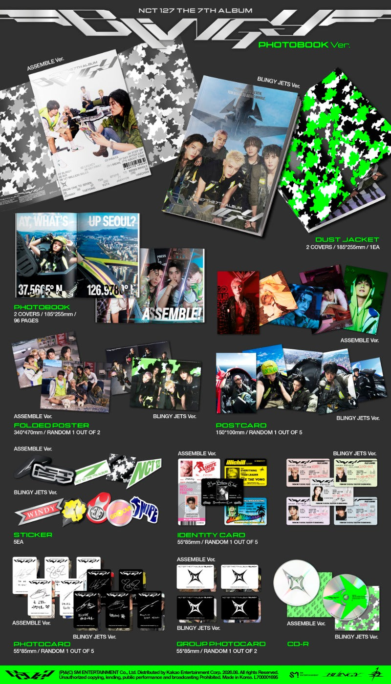 NCT 127 - BLINGY [7th Full Album] (Photobook ver)