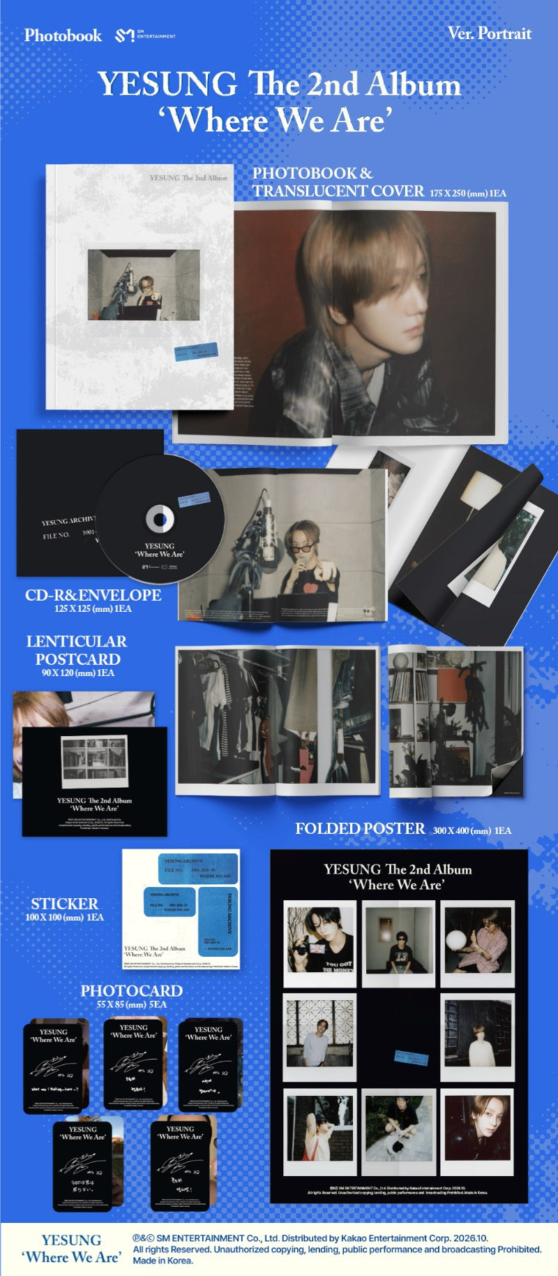 (Supplier/Applemusic POB) YESUNG - Where We Are [2nd Album] (Photobook ver)