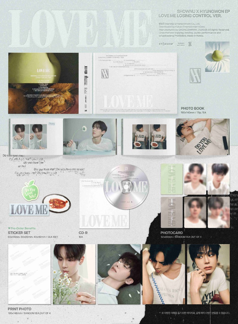 SHOWNU x HYUNGWON - Love Me (Photobook ver)