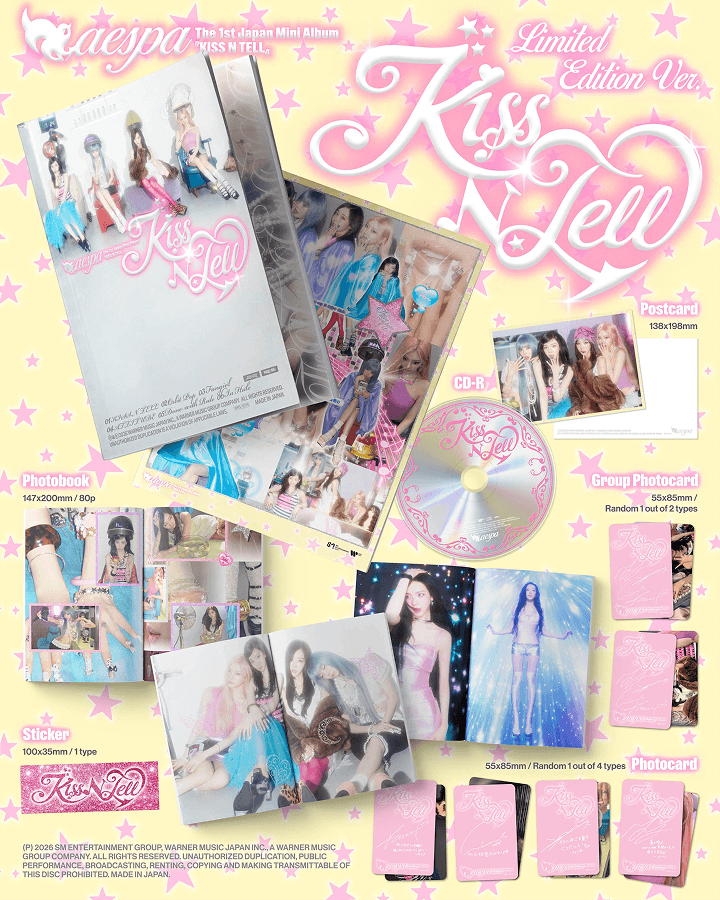 aespa - Kiss N Tell [Japan 1st Mini Album] (Limited Edition)