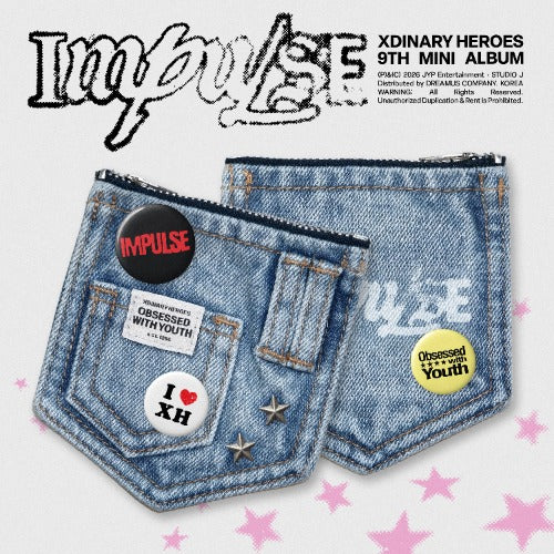 (Supplier/Applemusic POB) Xdinary Heroes - Impulse [9th Mini Album] (Denim Pouch ver)