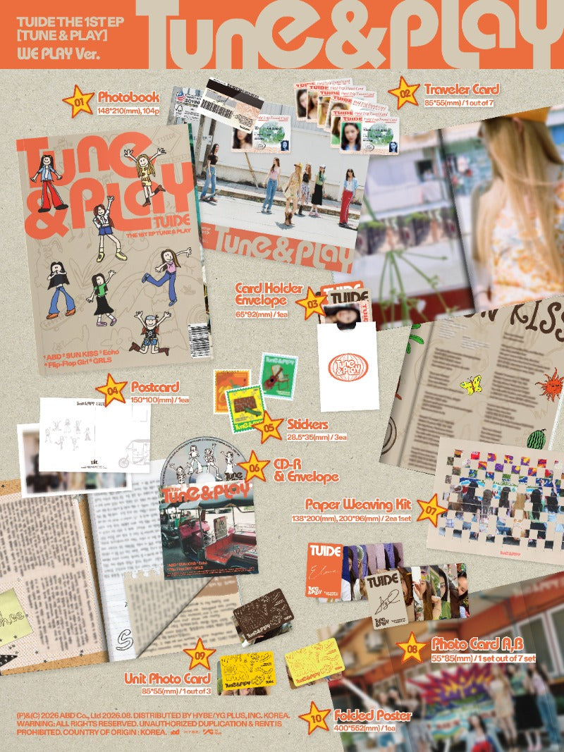 TUIDE - TUNE & PLAY [1st EP Album] (Photobook ver)