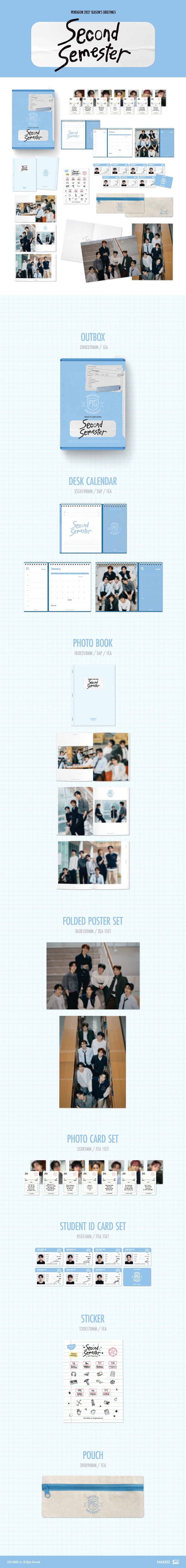 (Supplier/Ktown4u POB) PENTAGON - 2027 Season's Greetings (Second Semester)