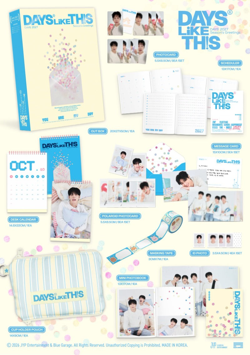 (Supplier/Applemusic/Fansshop/Aladin POB) DAY6  - 2027 Season's Greetings 'Days Like This'
