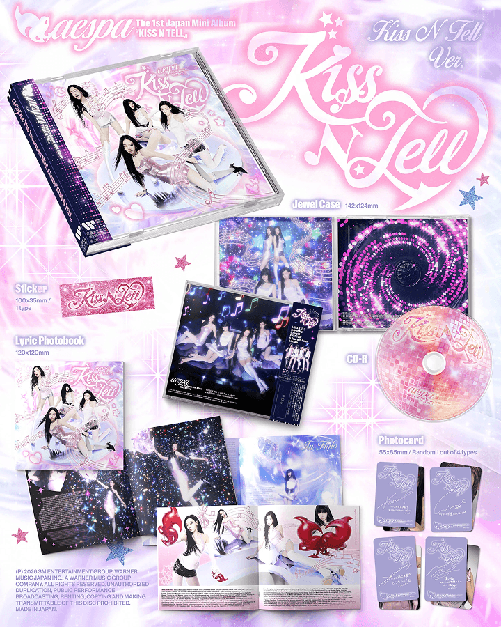 aespa - Kiss N Tell [Japan 1st Mini Album] (Kiss N Tell ver)