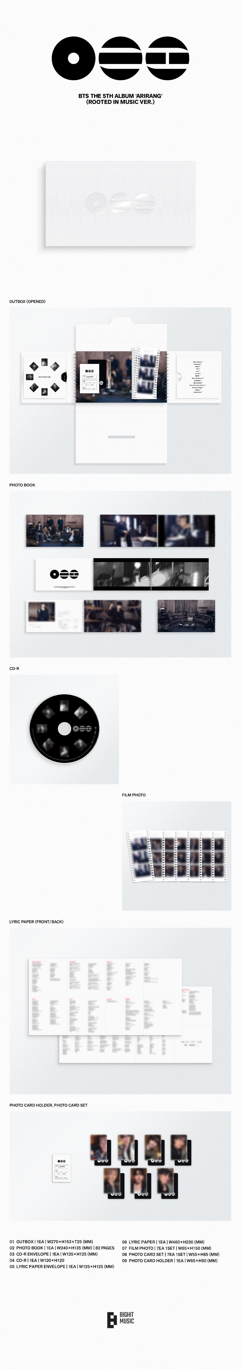 (Supplier/Weverse) BTS - ARIRANG [5th Full Album] (Photobook ver)