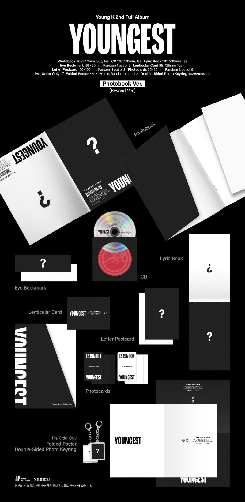 YOUNG K - YOUNGEST [2nd Full Album] (Photobook ver)