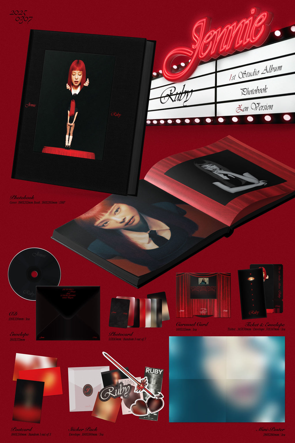 JENNIE - Ruby [1st Studio Album] (Photobook ver)