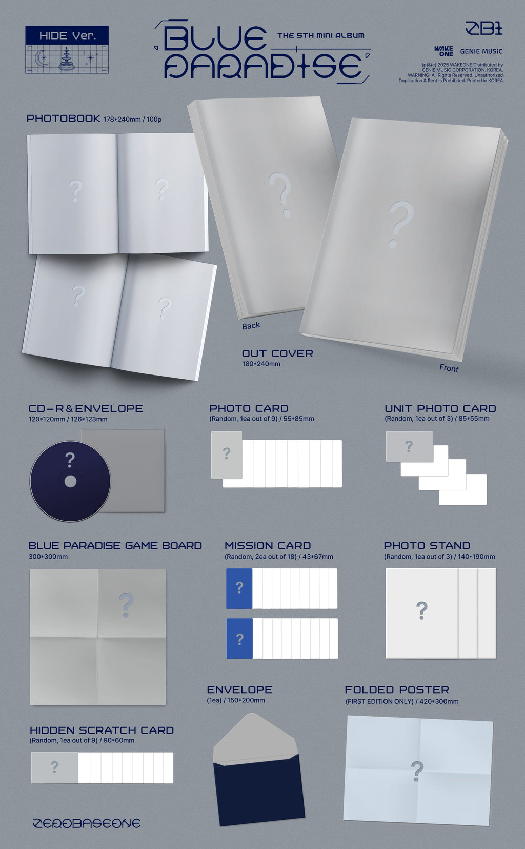 ZEROBASEONE - Blue Paradise (Photobook ver)