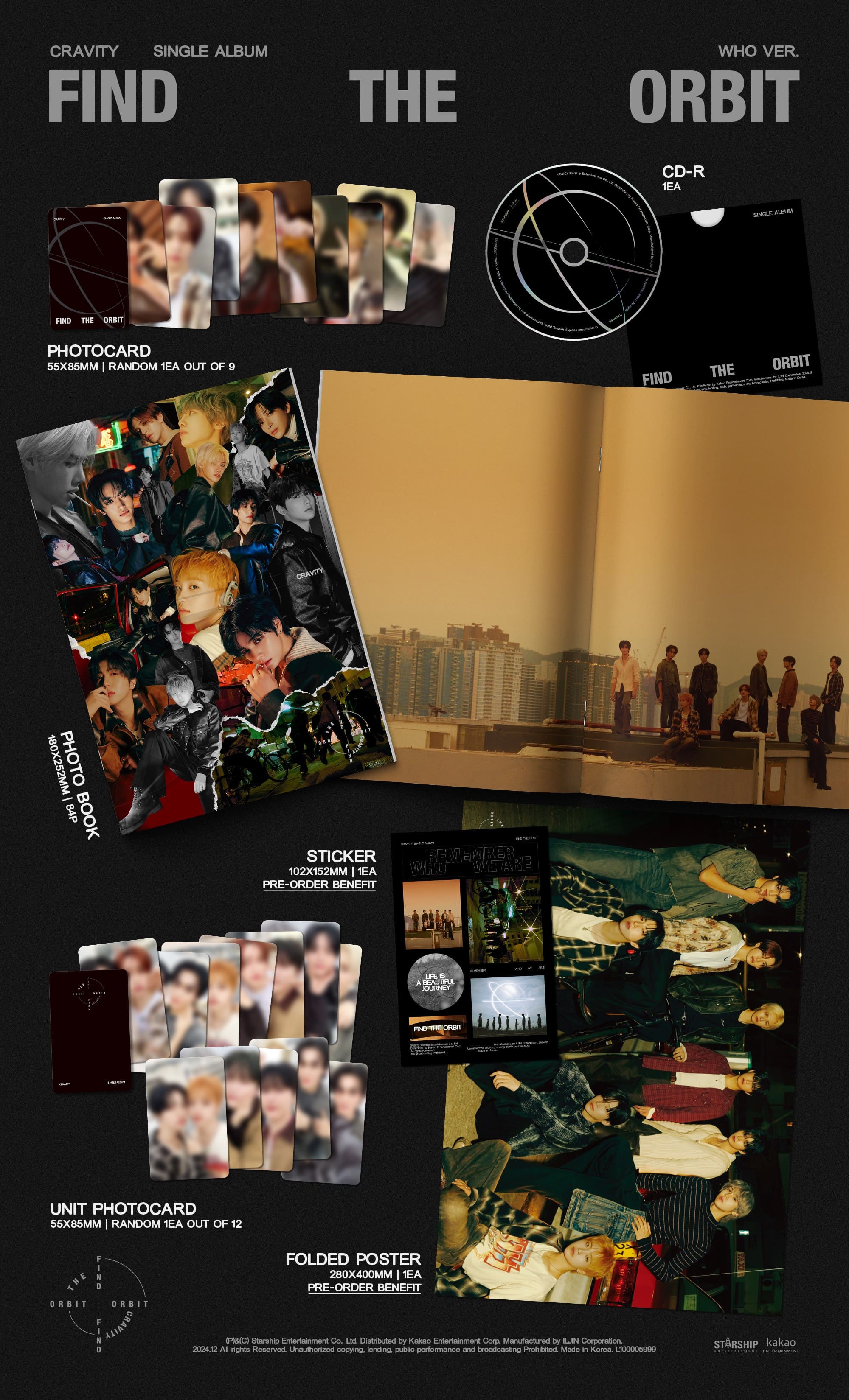 CRAVITY - Find The Orbit [1st Single Album] (Photobook ver)